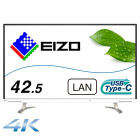 EIZO｜エイゾー 液晶ディスプレイ(42.5型/IPS/4K UHD 3840x2160/60Hz/5ms/HDMI/DP/USB Type-C/VESA/PIP・PBP対応/5年保証)(ホワイト) FlexScan EV4340X-WT