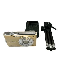 LUMIX 14 mega コンパクトデジタルカメラ ゴールド DMC-FX66