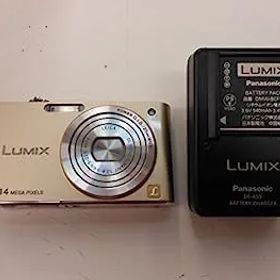 【中古】（非常に良い）パナソニック デジタルカメラ ルミックス リュクスゴールド DMC-FX66-N