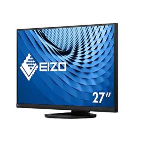 【中古】 EIZO 27.0型フレームレスモニターFlexScan EV2760-BK(2560×1440/アンチグレアIPS/疲れ目軽減/ブラック/5