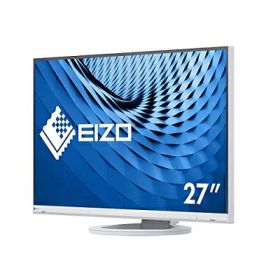 【中古】 EIZO FlexScan EV2760-WT (27.0型/2560×1440/フレームレスモニター/アンチグレアIPS/疲れ目軽減/ホワイト)