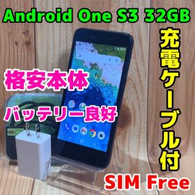 SIMフリー 本体 Android One S3 32 GB 036J ブラック