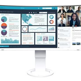 EIZO EV3895-WT 液晶ディスプレイ 37.5型/ 3840×1600/ HDMI、DisplayPort、USB Type-C/ ホワイト/ スピーカー：あり