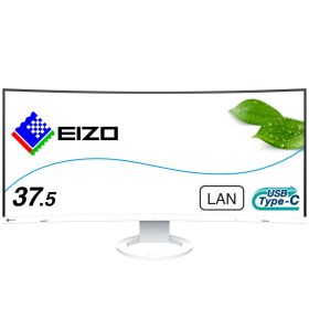 EIZO ビジネス向けウルトラワイド曲面モニター | FlexScan EV3895-WT | 37.5型3840×1600・USB Type-C(85W給電)・スタンド可動・ホワイト