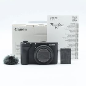 Canon Vlogカメラ PowerShot V1 PSV1 高画質コンパクト/ 手ブレ補正/ 自撮り・配信・旅行Vlog向け/ 軽量ボディで便利【中古】