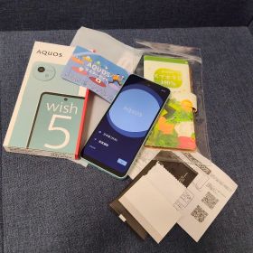 SHARP AQUOS wish5◆短期使用美品◆ワカバ◆SIMフリー128GB