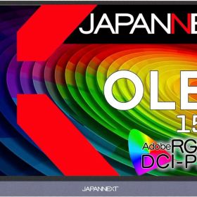 JN-MD-OLED156UHDR 「直送」【代引不可・他メーカー同梱不可】 ジャパンネクスト 15.6インチ 有機EL 4Kワイド モバイルディスプレイ(3840x2160/OLED/miniHDMI/Type-Cx2/スピーカー/光沢/1年保証) 【