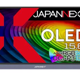 【送料無料】JAPANNEXT JN-MD-OLED156UHDR 有機ELディスプレイ 15.6型/ 3840×2160/ HDMI×1、USB-C×2/ ブラック/ スピーカー有/ 2年保証【在庫目安:お取り寄せ】