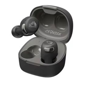 JVCケンウッド Victor HA-A30T2-B ワイヤレスイヤホン Bluetooth Ver.5.3 ノイズキャンセリング アプリ対応 マルチポイント 合計27時間再生 マイク付き 小型 軽量 外音取り込み 防水 ブラック