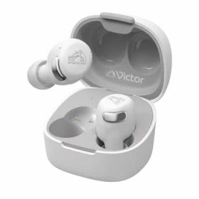 JVCケンウッドVictorHA-A30T2-WワイヤレスイヤホンBluetoothVer.5.3ノイズキャンセリングアプリ対応マルチポイント合計27時間再生マイク付き小型軽量外音取り込み防水ホワイト