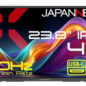 JAPANNEXT ジャパンネクスト 4K対応 23.8型液晶ディスプレイ/HDMI×1、USB-C×2/ブラック/スピーカー有/2年保証 JN-MD-IPS238U-C6