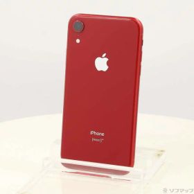【中古】Apple(アップル) iPhoneXR 64GB プロダクトレッド MT062J／A SoftBank 【198-ud】