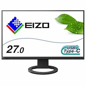 【中古】EIZO FlexScan EV2720S-BK （27.0型モニター/2560×1440/USB Type-C対応/ノートPC給電/疲れ目軽減/ブラック/The warranty is valid only in Japa