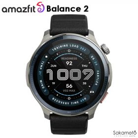 正規品 【Amazfit Balance 2】 アマズフィット バランス2 ゴルフモード搭載 スマートウォッチ 10気圧防水 GPS AI音声アシスタント ダイビング 健康モニタリング 心拍数 睡眠トラッキング 着信通知 iPhone / Android 対応 SP170076