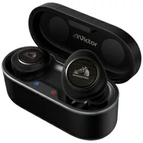 【中古】（新古品） JVCケンウッド Victor HA-FW1000T ワイヤレスイヤホン Bluetooth ノイズキャンセリング WOODシリーズ 最大27h再生 外音取り込み 木の振動板採用 マイク付き 防水