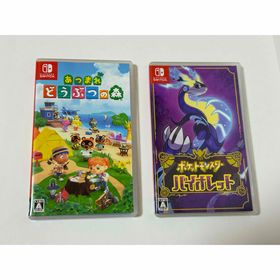 ニンテンドウ(任天堂)のあつまれ どうぶつの森 ポケットモンスターバイオレット 2個セット(家庭用ゲームソフト)