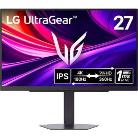 UltraGear 27G810A-B 27インチ 4K 180Hz/FHD 360Hz デュアルモード ゲーミングモニター IPS