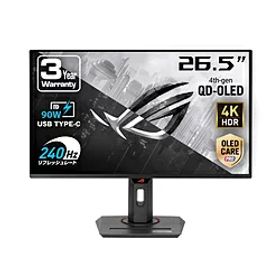 ASUS(エイスース) XG27UCDMG USB-C接続 ゲーミングモニター ROG Strix OLED ［26.5型 /有機EL 4K(3840×2160） /ワイド /240Hz］ XG27UCDMG
