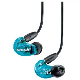 【4/1限定 エントリーでポイントUP！】SHURE 密閉カナル型インナーイヤーヘッドフォン トランスルーセントブルー SE215SPE [SE215SPE]【RNH】