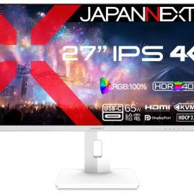 【ポイント10倍】 JAPANNEXT PCモニター・液晶ディスプレイ JN-IPS27U2-HSPC6-W [27インチ ホワイト] 【P10倍】