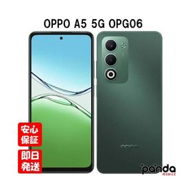 【土日、祝日発送】新品未使用品【Sランク】au/UQmobile版SIMフリー OPPO A5 5G OPG06 グリーン 4941787149543