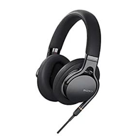 【中古】ソニー SONY ヘッドホン MDR-1AM2 B : ハイレゾ 密閉型 折りたたみ式 ケーブル着脱式/バランス接続 Φ4.4ケーブル同梱 リモコン/マ