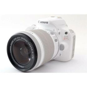 【中古】Canon EOS Kiss X7 レンズキット ホワイト★極上美品★ ストラップ付き