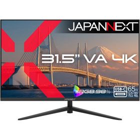 JAPANNEXT ジャパンネクスト 4K対応 31.5型液晶ディスプレイ/HDMI×1、DP×1、USB-C×1/ブラック/スピーカー/2年保証 JN-V315U2-C6