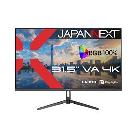 JAPANNEXT JN-V315U2 液晶ディスプレイ 31.5型/ 3840×2160/ HDMI×2、DP×1/ ブラック/ スピーカー有/ 2年保証