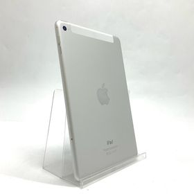 アップル(Apple)の【全額返金保証】【最速発送】Apple iPad mini 7.9インチ 第4世代 128GB シルバー WiFi+Cellular au 動作確認済(タブレット)