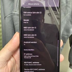 Google Pixel 7a sim フリー