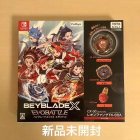 ベイブレードエックス エボバトル 特典付きレオンファングT4-60AレッドVer