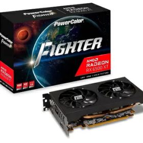 【中古】 POWERCOLOR グラフィックボード AMD Radeon RX6500XT GDDR6 4GB 搭載モデル 【品】 AXRX 6500XT 4GBD6-DH/OC