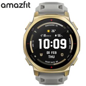 アマズフィット 腕時計 AMAZFIT スマートウォッチ ティーレックスプロ T-REX3 PRO メンズ ブラック シリコン ベルト グレー SP170079-C243 シンプル カジュアル アウトドア ランニング スポーツ 防水 睡眠 健康管理 実用性 人気 おすすめ おしゃれ ブランド プレゼント