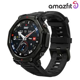 アマズフィット T-Rex 3 Pro 充電式クオーツ スマートウォッチ ブランド メンズ レディース チタン Bluetooth 健康 Amazfit SP170078-C239 デジタル ブラック 黒