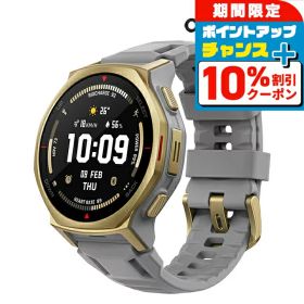 ＼2000円OFF+さらに13倍／ アマズフィット T-Rex 3 Pro 44mm 充電式クォーツ スマートウォッチ ブランド メンズ レディース チタン Bluetooth Amazfit SP170079-C243 デジタル アークティックゴールド
