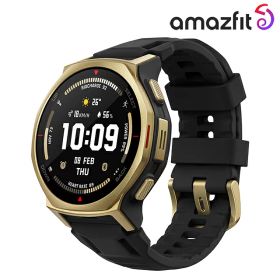 アマズフィット T-Rex 3 Pro 44mm 充電式クォーツ スマートウォッチ ブランド メンズ レディース チタン Bluetooth Amazfit SP170079-C238 デジタル ブラックゴールド 黒