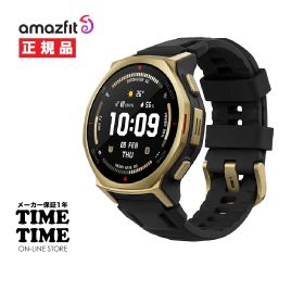 【MAX20対象ストア！最大2,000円OFFクーポン！ポイント最大49倍】Amazfit アマズフィットT-Rex3 Pro 44mm ブラックゴールド スマートウォッチ GPS Alexa搭載 SP170079C238 【安心のメーカー1年保証】
