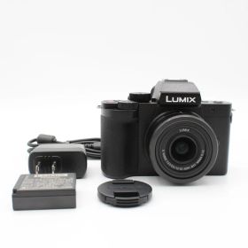 ■ほぼ新品■ PANASONIC 小型・軽量ミラーレス一眼カメラ ルミックス 標準ズームレンズキット ブラック DC-G100DK-K No.C03920