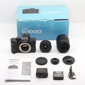 【美品】ショット数 680枚 パナソニック Panasonic ミラーレス DC-G100DW ダブルズーム JS129-01109