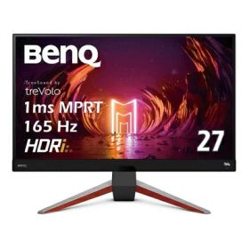 【中古】 ベンキュージャパン BenQ MOBIUZ EX2710Q ゲーミングモニター (27インチ/165Hz/IPS/WQHD/1ms/HDRi/HDR400/FreeSync Premium 2.1ch treVoloスピーカー/高機能スタンド/ゲームモード(FPS/RPG/レーシング)