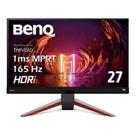 【中古】 ベンキュージャパン BenQ MOBIUZ EX2710Q ゲーミングモニター (27インチ/165Hz/IPS/WQHD/1ms/HDRi/HDR400/FreeSync Premium 2.1ch treVoloスピーカー/高機能スタンド/ゲームモード(FPS/RPG/レーシング)