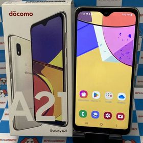 即日発送可Galaxy A21 64GB ホワイト SC-42A docomo版SIMフリー