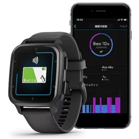 【中古】 ガーミン(GARMIN) Venu Sq 2 Music Black/Slate【日本正規品】