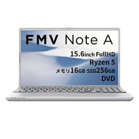 富士通(FUJITSU) FMV Note A FMVA500K3S 15.6型 Win11Home Ryzen7 メモリ16GB SSD256GB OfficeH&B2024 ノートパソコンA500-K3 ファインシルバー