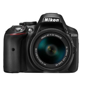 【中古】【非常に良い】Nikon デジタル一眼レフカメラ D5300 AF-P 18-55 VR レンズキット ブラック D5300LKP18-55