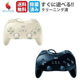 【お買い物マラソン★限定クーポン＆全品ポイント5倍！4/4 20:00～】クラシックコントローラーPRO Wii 【動作確認済】WiiU クラコン pro プロコン プロコントローラー プロ リモコン コントローラー 純正 ニンテンドー 白 黒 戦国無双3 NINTENNDO 中古 動作品