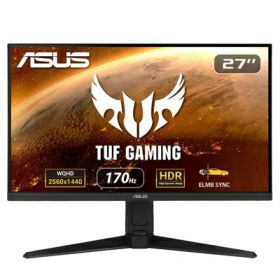 【中古】 ASUS ゲーミングモニター TUF Gaming VG27AQL1A 27インチ/WQHD/IPS/170Hz/1ms/HDR/PS5/NVIDIA ULMB/DP,HDMIx2/国内正規品