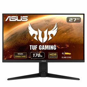 【中古】【非常に良い】ASUS ゲーミングモニター TUF Gaming VG27AQL1A 27インチ/WQHD/IPS/170Hz/1ms/HDR/PS5/NVIDIA ULMB/DP HDMIx2/