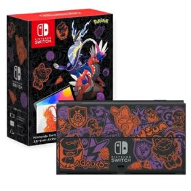 【中古】 Nintendo Switch（有機ELモデル）ポケモン スカーレット・バイオレットエディション 本体のみ 単品 その他付属品なし ※パッケージなし商品